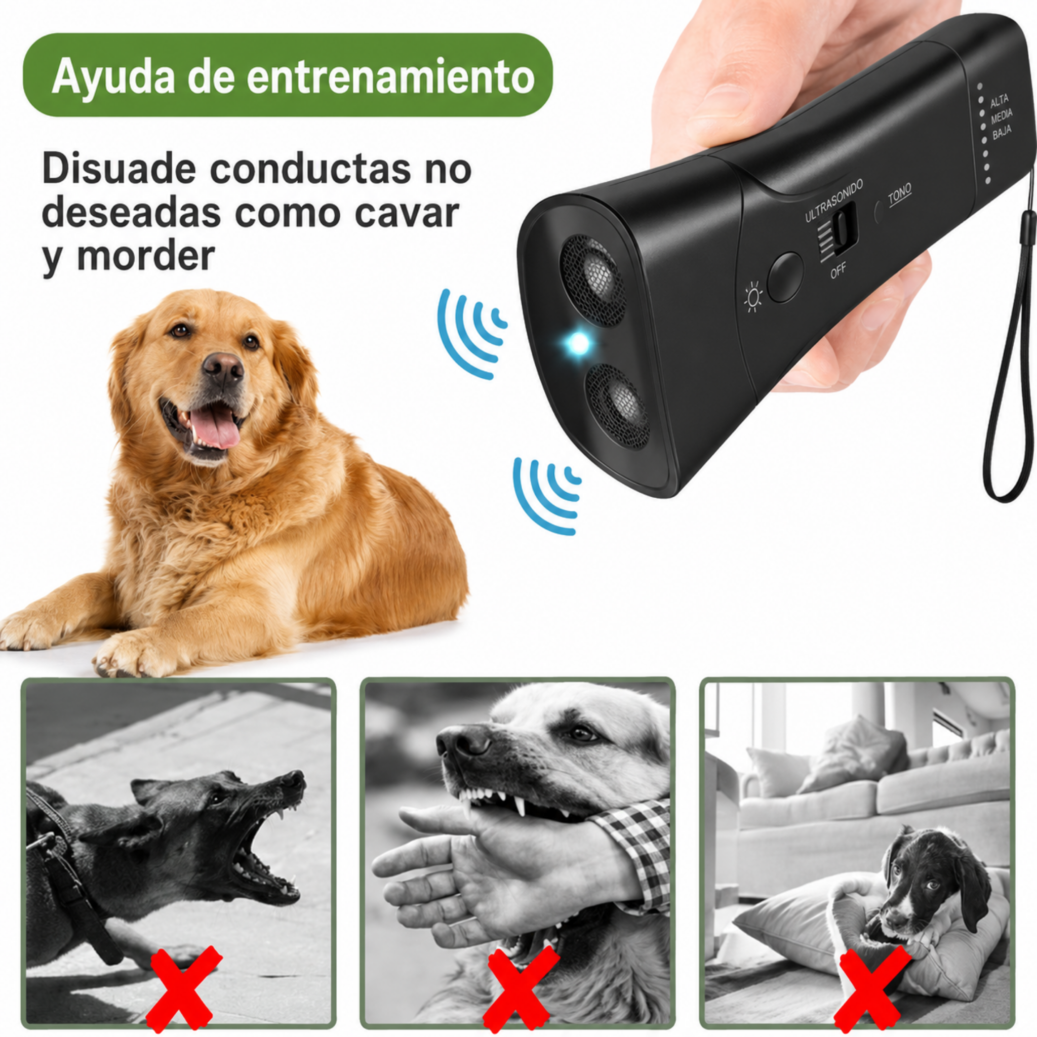Repelente Ultrasónico para Perros